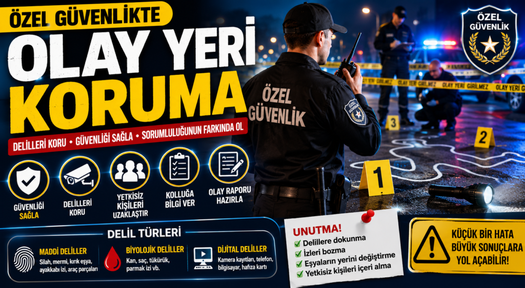 Özel Güvenlikte Olay Yeri Koruma