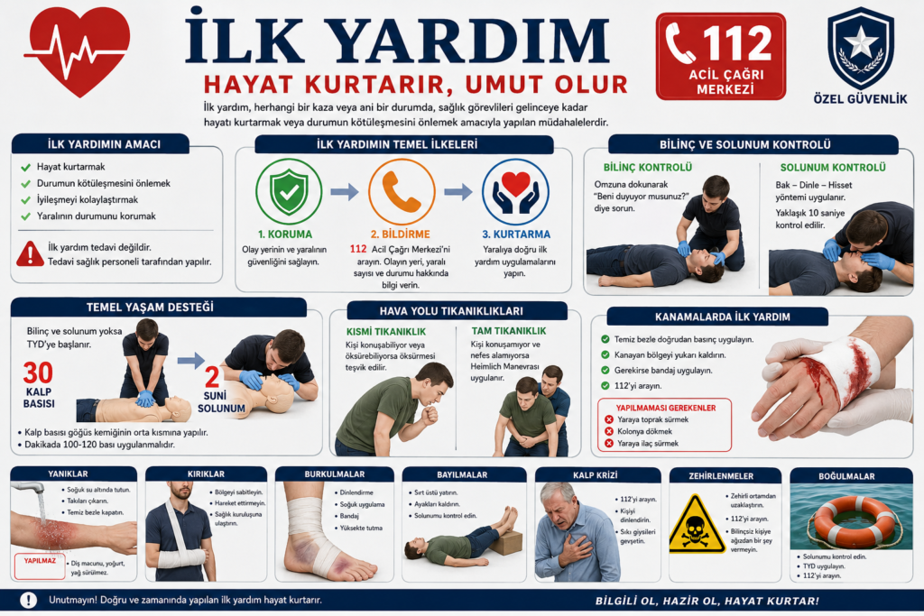 Özel Güvenlik İlk Yardım