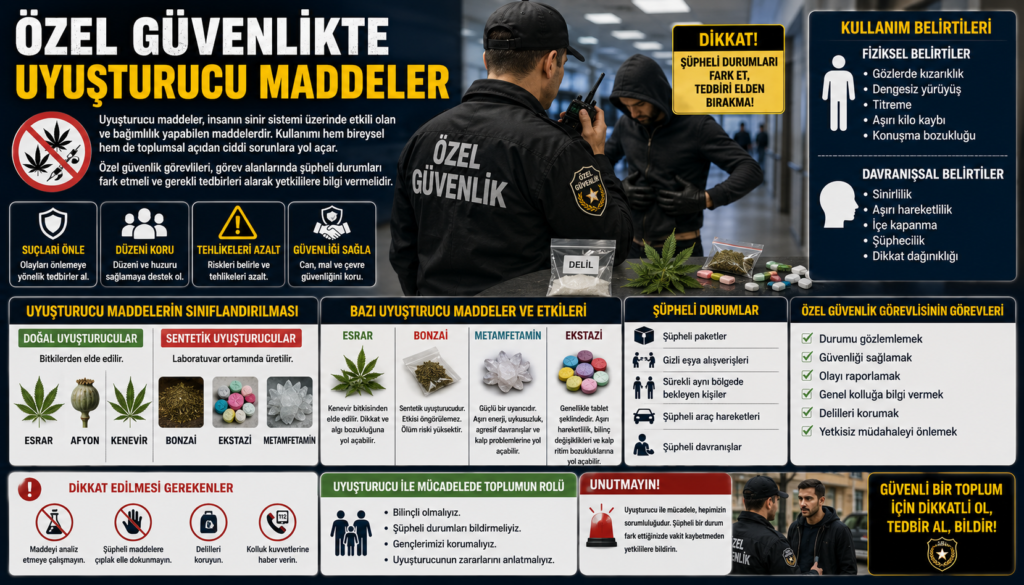 ÖZEL GÜVENLİK UYUŞTURUCU MADDELER BİLGİSİ