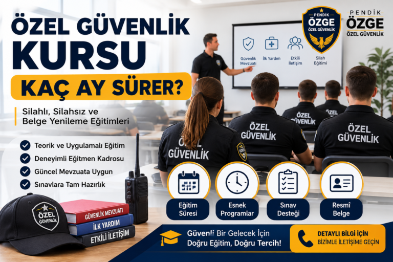 Özel güvenlik kursu süresi ve süreç planlaması